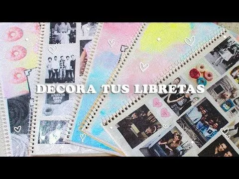 DECORA TUS CUADERNOS (4 ideas) ♡ - YouTube