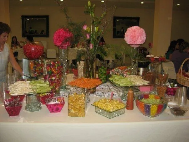 Mesa de snacks boda - Imagui