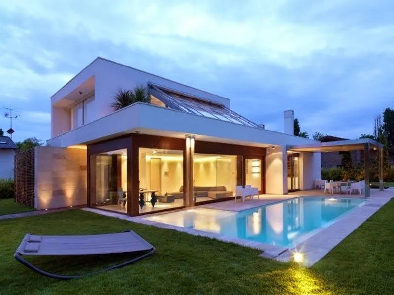Decoración y Afinidades: Casas Modernas con Piscina Decoración y Afinidades: Casas Modernas con Piscina