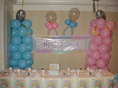 Decoracion de baby shower con globos : Decorando Mejor