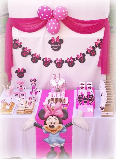 Decoración para baby shower de Minnie Mouse - Imagui