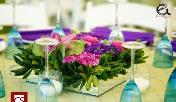 Decoración de boda en morado, rosa y azul : Fiancee Bodas