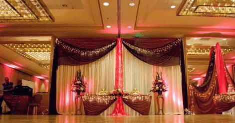 Decoración de bodas con telas y luces - Imagui