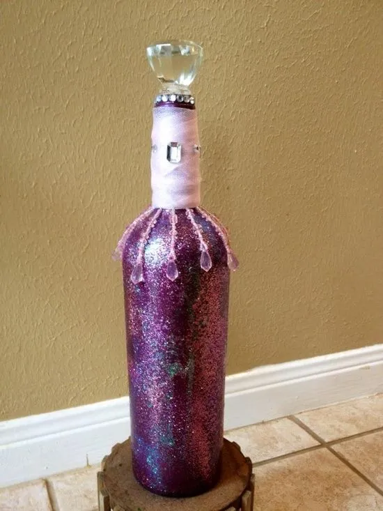 Decoración de botellas de vino para 15 años - Imagui