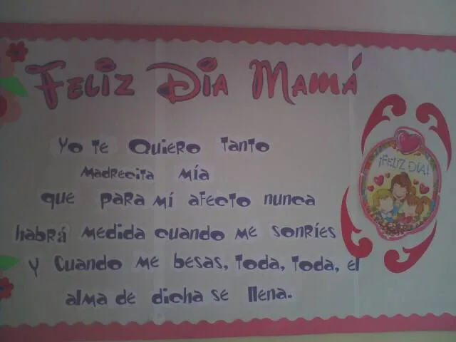 Carteleras decoradas del dia de las madres - Imagui