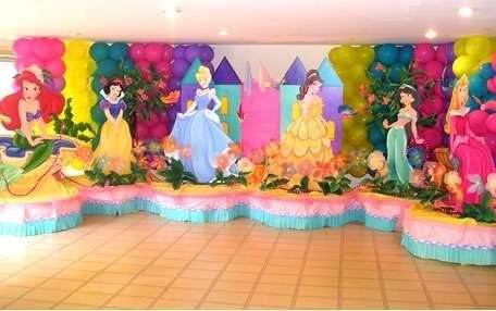 Arreglos para fiesta infantil de princesas Disney - Imagui
