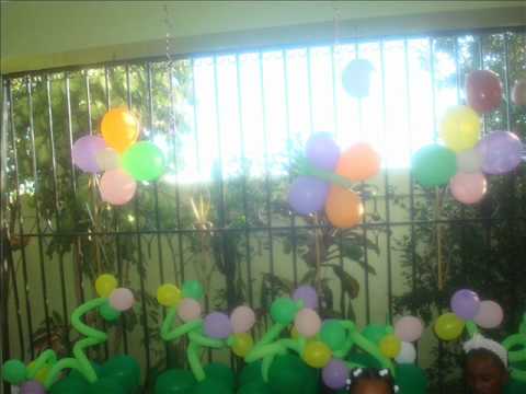decoracion de cumpleaño (tinkerbell) - YouTube