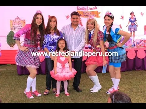Decoración de fiesta barbie y la escuela de princesas - Imagui