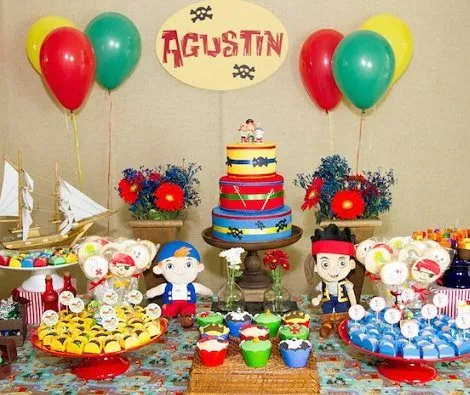 Decoraciónes para fiestas infantiles de jake y los piratas - Imagui