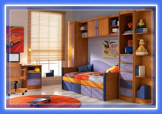Decoración dormitorios juveniles con muebles de melamina | Web del ...