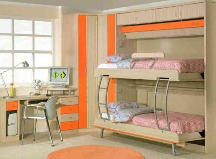 Decoración de dormitorios naranja y tonos pastel - Decoración de ...