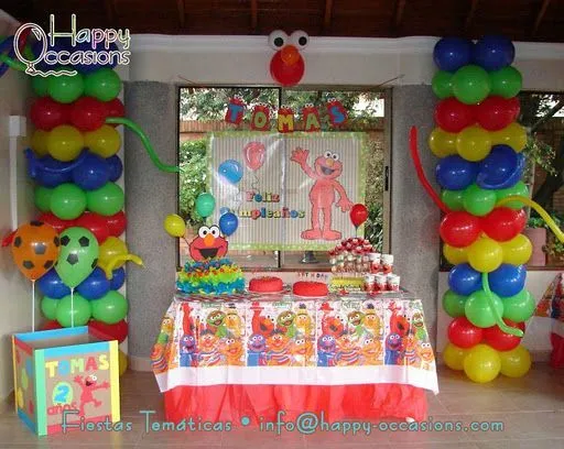 Decoración Fiesta Elmo Niño | Fiestas infantiles | Pinterest