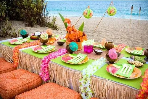 Decoración de fiesta al estilo hawaiano - Imagui