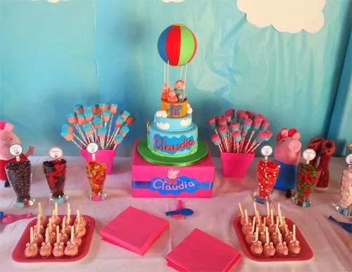 Decoración de Fiesta Infantil de Peppa la Cerdita : Fiestas ...