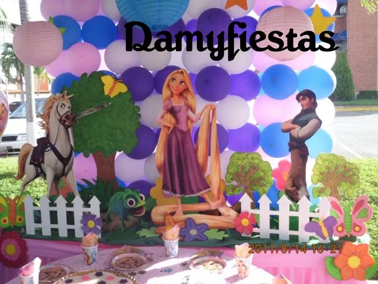 Decoración de cumpleaños de Rapunzel - Imagui