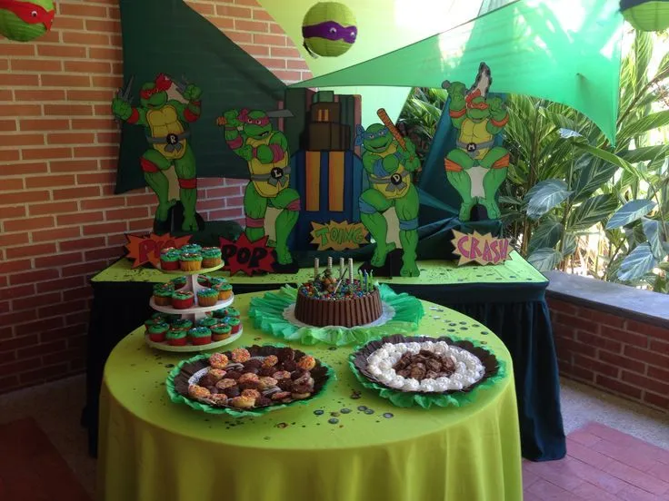 Decoración Fiesta Tortugas Ninja | Piñatas | Pinterest | Ninjas ...