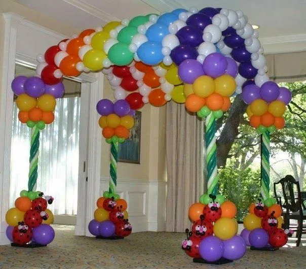 Adornos con globos para dia del niño - Imagui