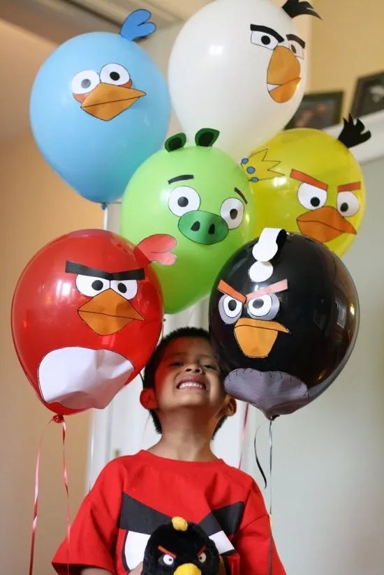 Decoración de Fiestas Infantiles de Angry Birds | Arcos con Globos ...