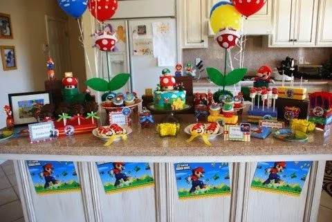 Decoración de Fiestas Infantiles de Mario Bros ~ Fiestas ...