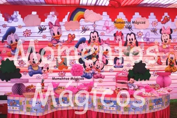 Fotos de decoración fiestas infantiles de Mickey bebé - Imagui