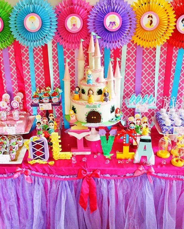 Decoración de Fiestas Infantiles de Princesas Disney | Fiestas ...