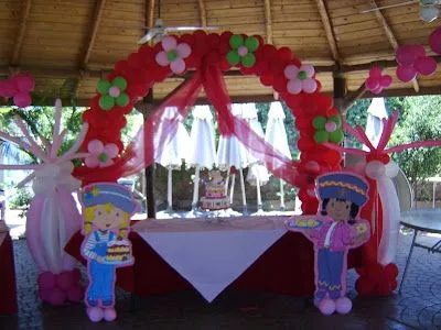 Decoración de fiesta infantil de rosita fresita - Imagui