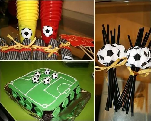 Cumpleaños infantiles decoración de futbol - Imagui