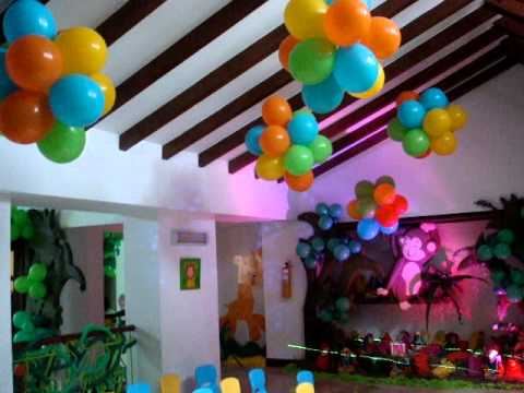 Baby shower safari decoración globos - Imagui