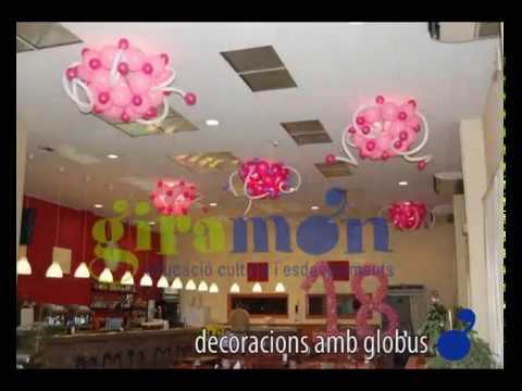 Decoración con globos - Decoració amb globus.FLV - YouTube