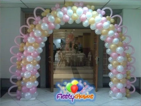 Decoración con globos de fiesta infantil de frutillita - Imagui