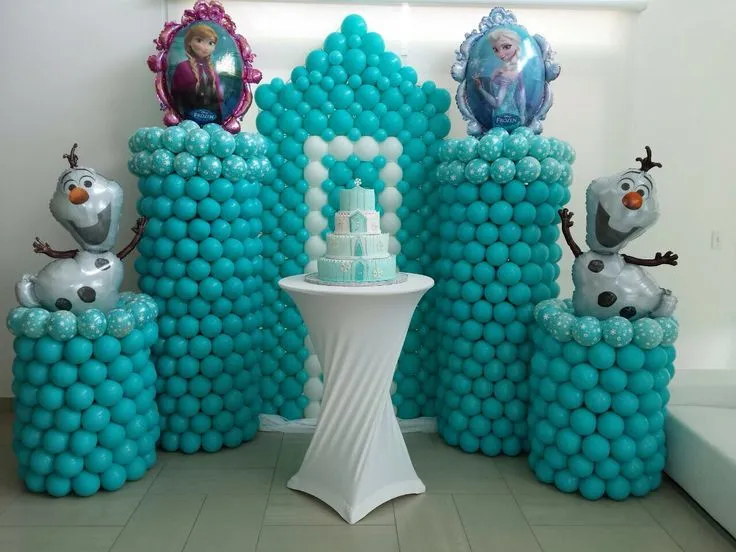 Decoración con Globos - Frozen Frozen Balloon Decoration ...