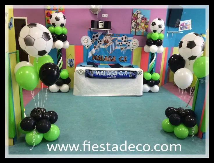 Decoración con globos fútbol by fiestadeco.com | balloon-twisting ...