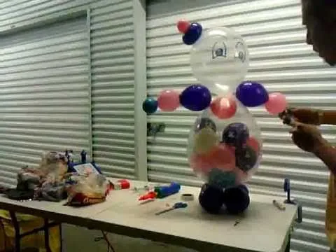 Decoracion con globos - Como hacer un payaso de globos Parte 2 ...