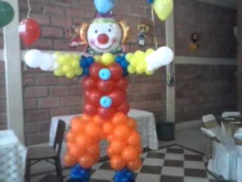Decoracion con globos Ray martinez. de payasos - YouTube