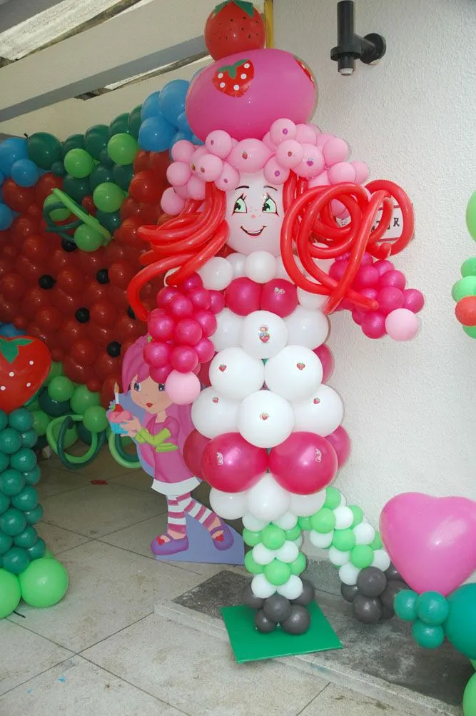 decoracion en globos rosita fresita – Decoraciones Tematicas