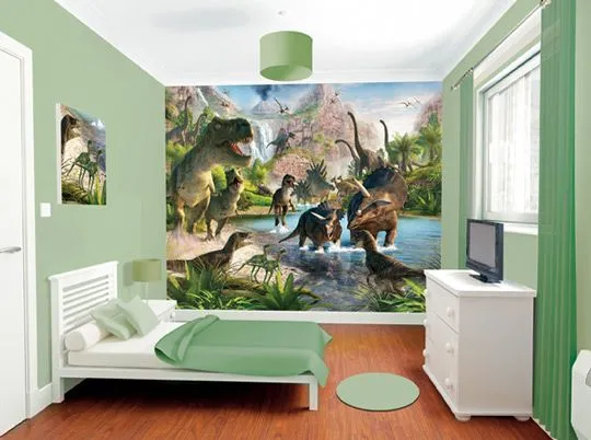 Decoración e Ideas para mi hogar: Dormitorios decorados de dinosaurios