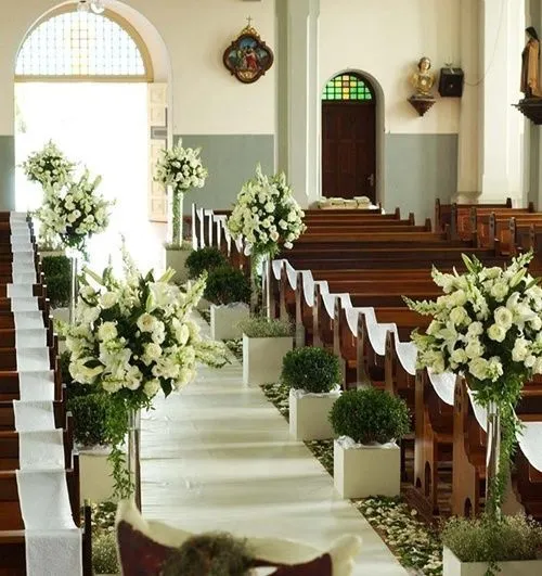 decoracion-iglesia-boda-matrimonio.png (500×531) | Ceremony decor ...