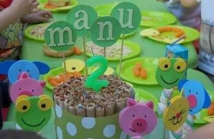 Decoración para cumpleaños infantiles del sapo pepe - Imagui