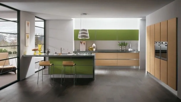 Decoración de interiores cocinas modernas con estilo -