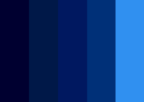 Decoración de interiores utilizando los tonos azules