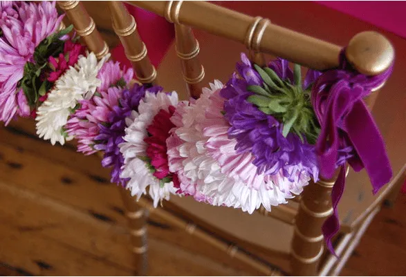 la decoración de mis mesas: Como hacer una guirnalda de flores ...