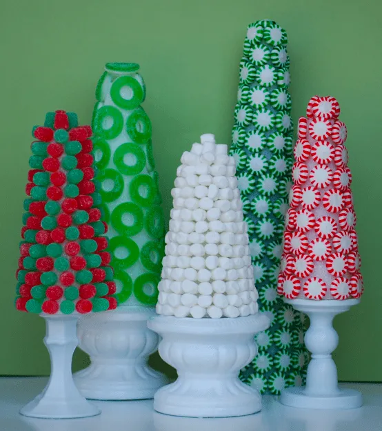 la decoración de mis mesas: Ideas para Navidad: Arbol de caramelos