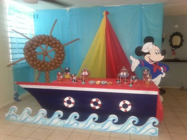 Decoracion de Mickey Marinero | decoración dw marinero | Pinterest
