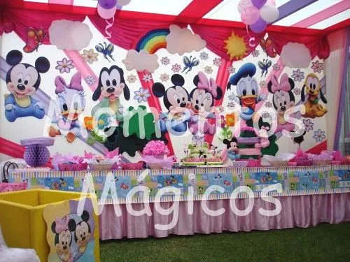 Minnie y Mickey bebés decoraciónes - Imagui