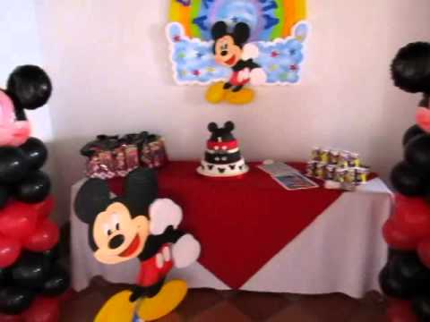 DECORACION MICKEY MOUSE FIESTA TEMATICA INFANTIL - YouTube