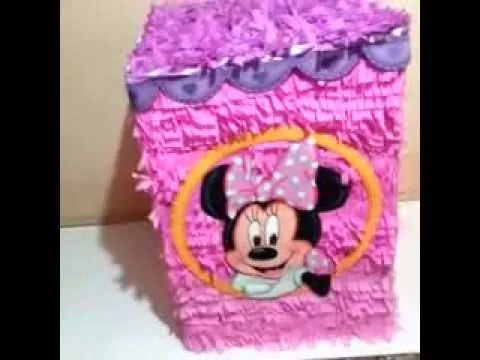 Como hacer caja de regalos de Minnie - Imagui