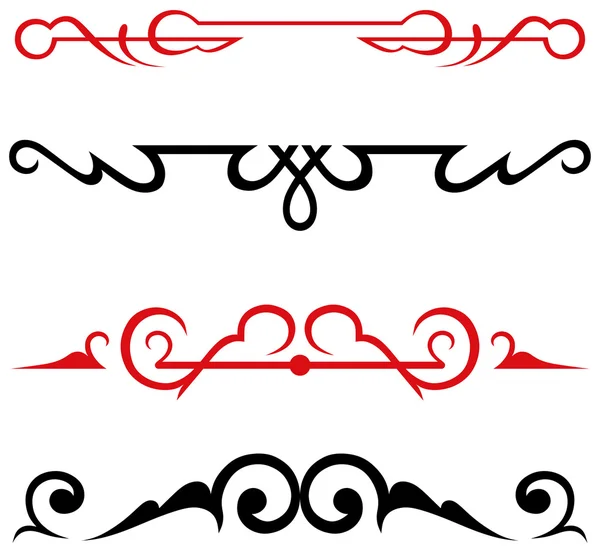 Decoración de página y elementos de diseño caligráfico — Vector ...