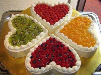decoracion de pasteles cuadrados con frutas - Buscar con Google ...