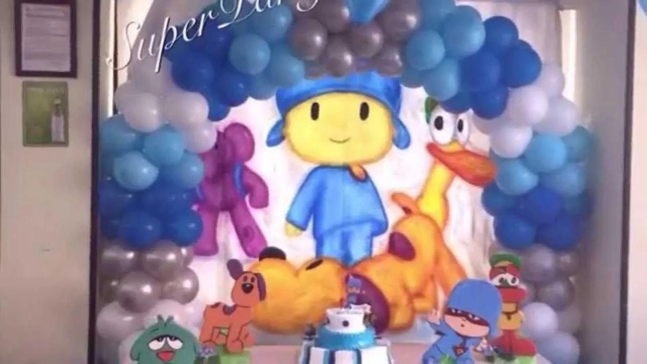 decoración de pocoyo para cumpleaños - con globos - SP ...