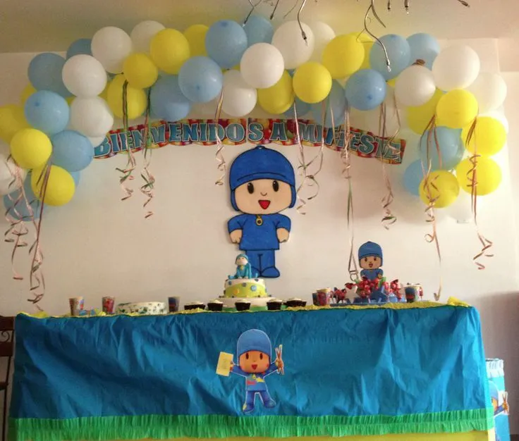 Decoración para cumpleaño de Pocoyo - Imagui
